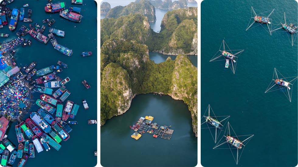 Hidroavião na Baía de Halong